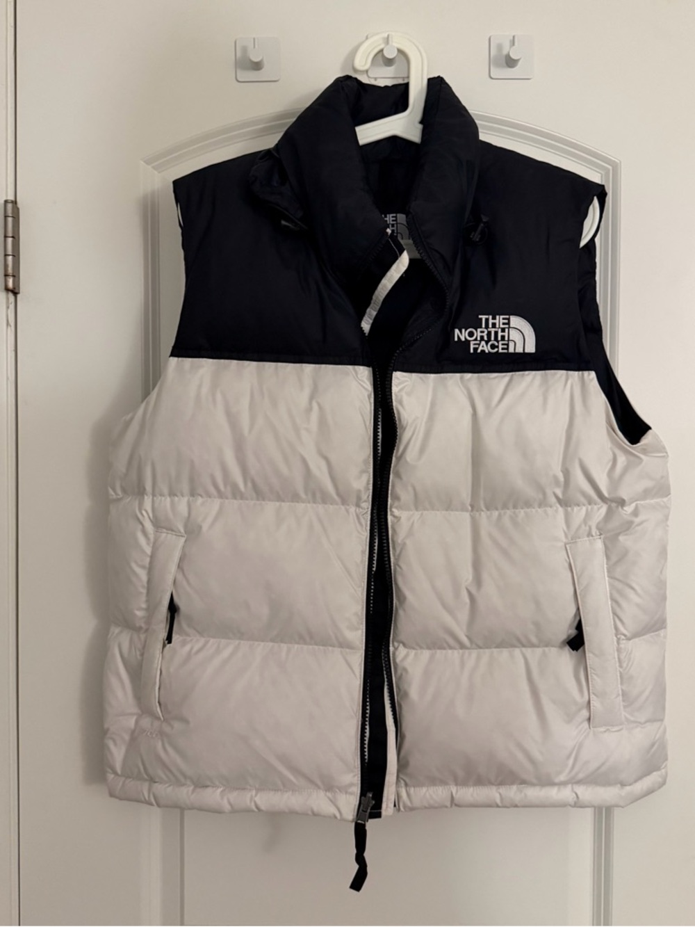 The North Face Black & White %100 Down Vest